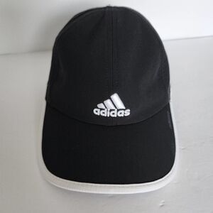 adidas Climacool‎ Black Strapback Hat Adizero Adjustable Running Tennis Golf Cap
